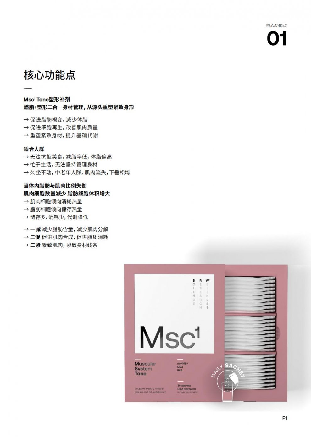 如何改善肌肉质量的健康补剂-Msc1Tone塑形粉